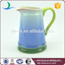 YSj0001-02 jarra de cerámica azul para el baño